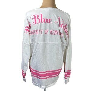 Three Square Women's UK Wildcats Pink White Long Sleeve T-Shirt Size M Medium